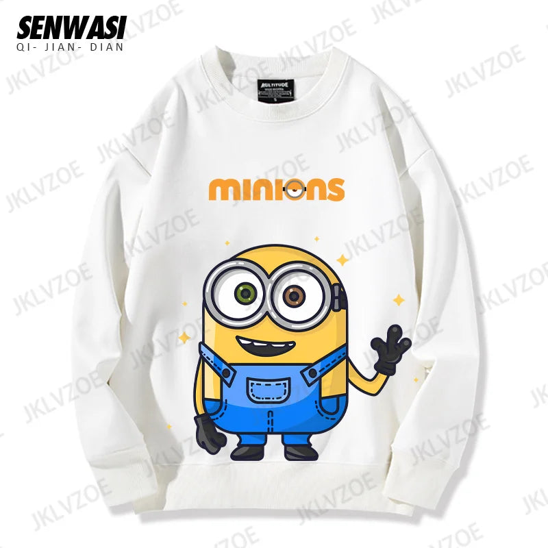 MINISO Minions Couple & Kids Hoodie – Autumn/Winter Edition - Image 3