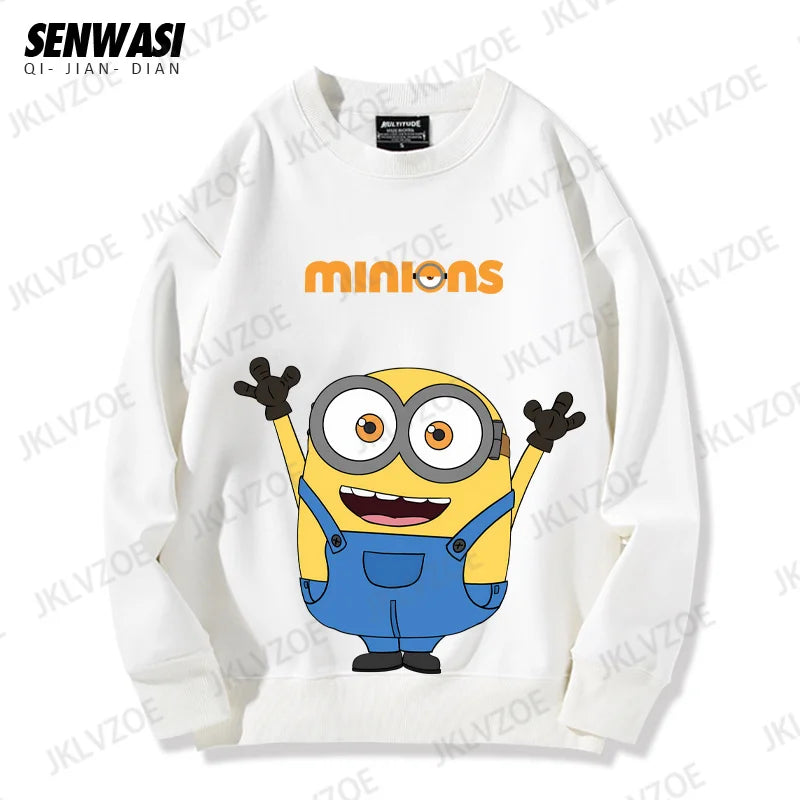 MINISO Minions Couple & Kids Hoodie – Autumn/Winter Edition - Image 2