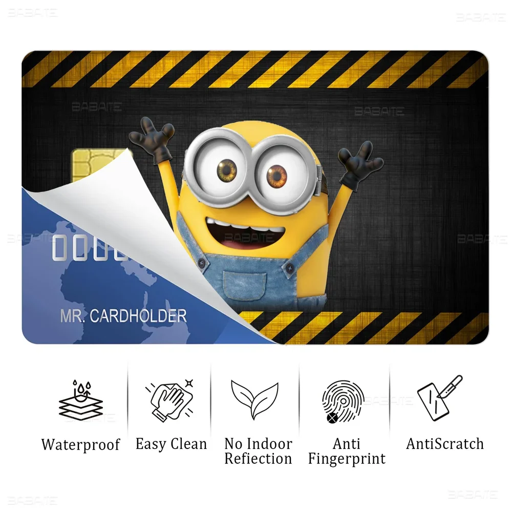 Cartoon L-Lovely Cute M-Minions Game Film Cover Sticker for Credit Card - Image 6