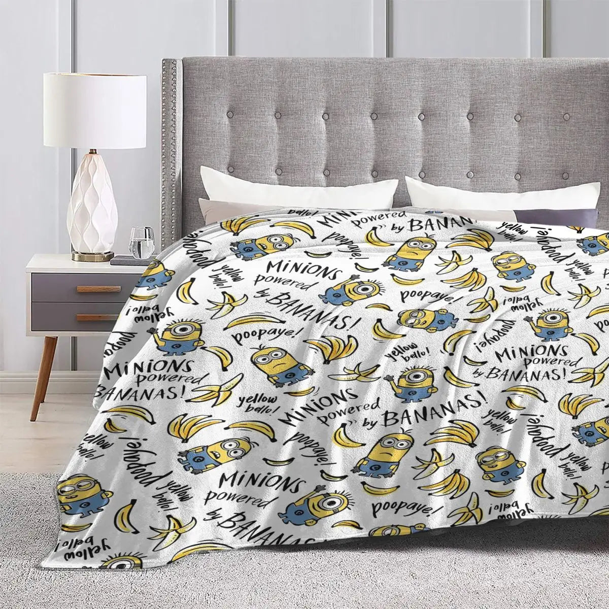 Minions Plush Blanket – Kawaii Warm Flannel Throw for Couch & Bed - Image 3