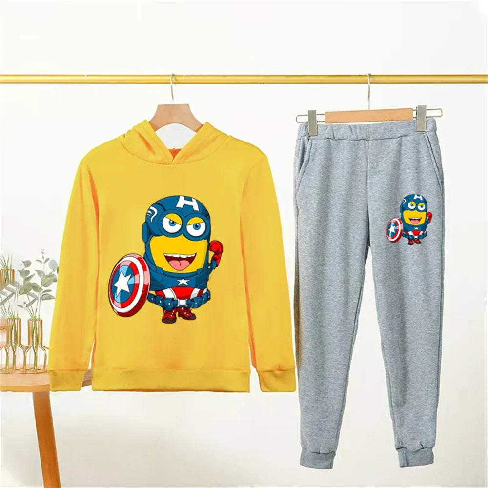 Minions Kids Hoodie Tracksuit Set (Ages 2–14) - Image 21