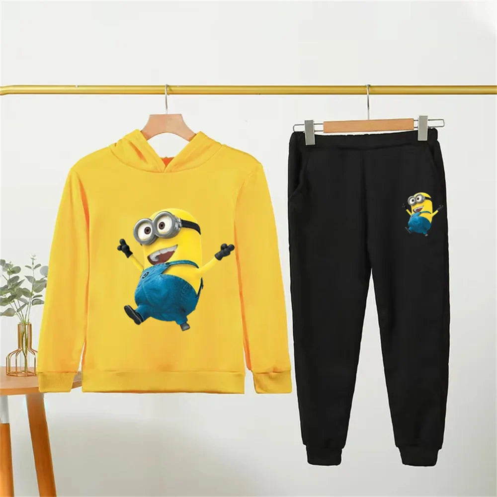 Minions Kids Hoodie Tracksuit Set (Ages 2–14) - Image 4