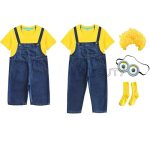 Minions Cosplay Onesie – Kids Funny Dress-Up Jumpsuit