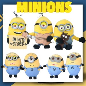 Minions 4 Plush Keychains – 12–22cm Kawaii Cartoon Dolls