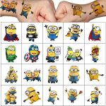 20pcs Cartoon Minions Temporary Tattoo Stickers