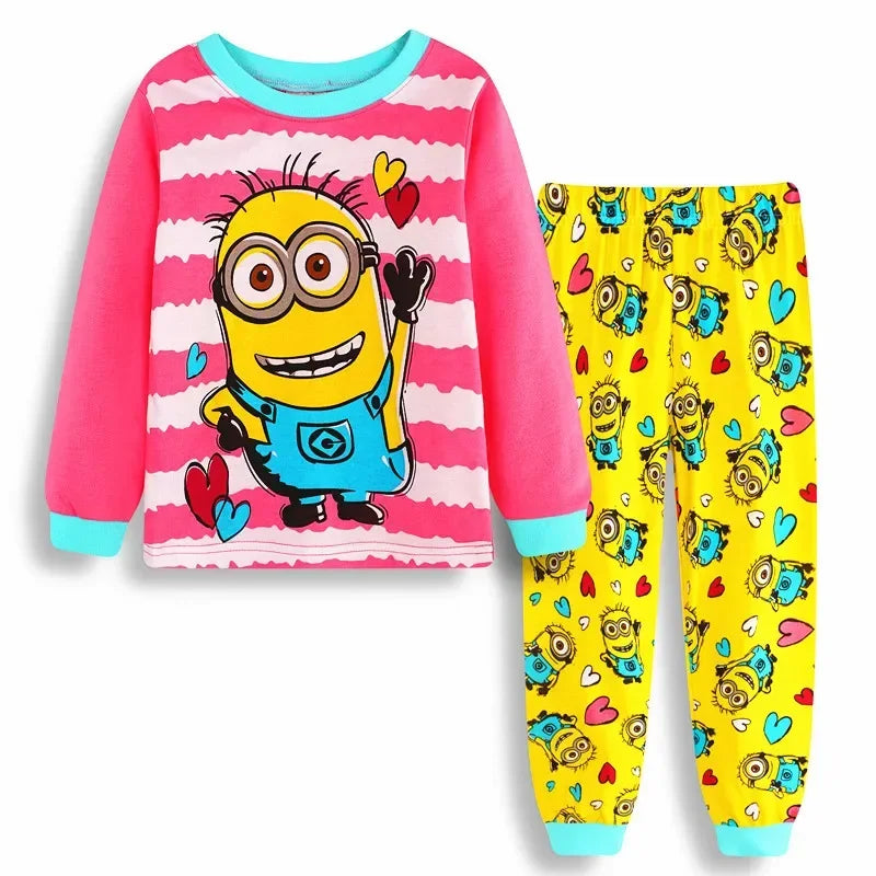 Despicable Me Minions Kids Pajama Set – 2-Piece Long Sleeve Sleepwear - Image 8