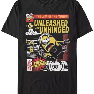 Men's Minions Unleashed Minion Comic Short Sleeve T-shirt