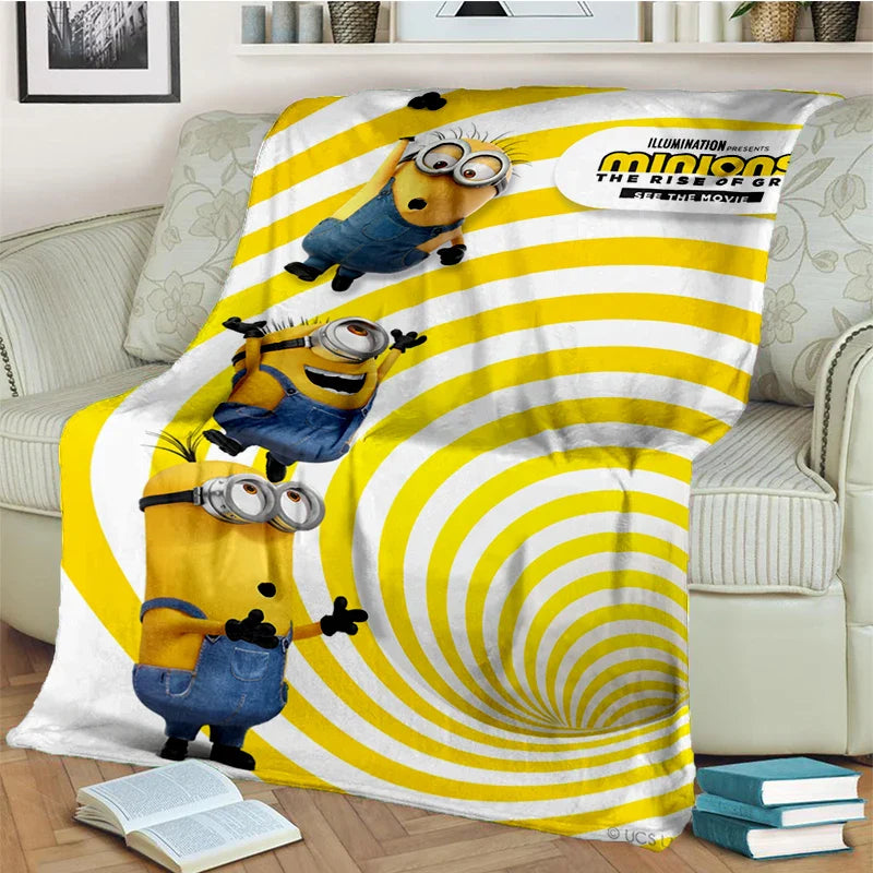 2025 New Cute Minions Flannel Blanket - Image 25