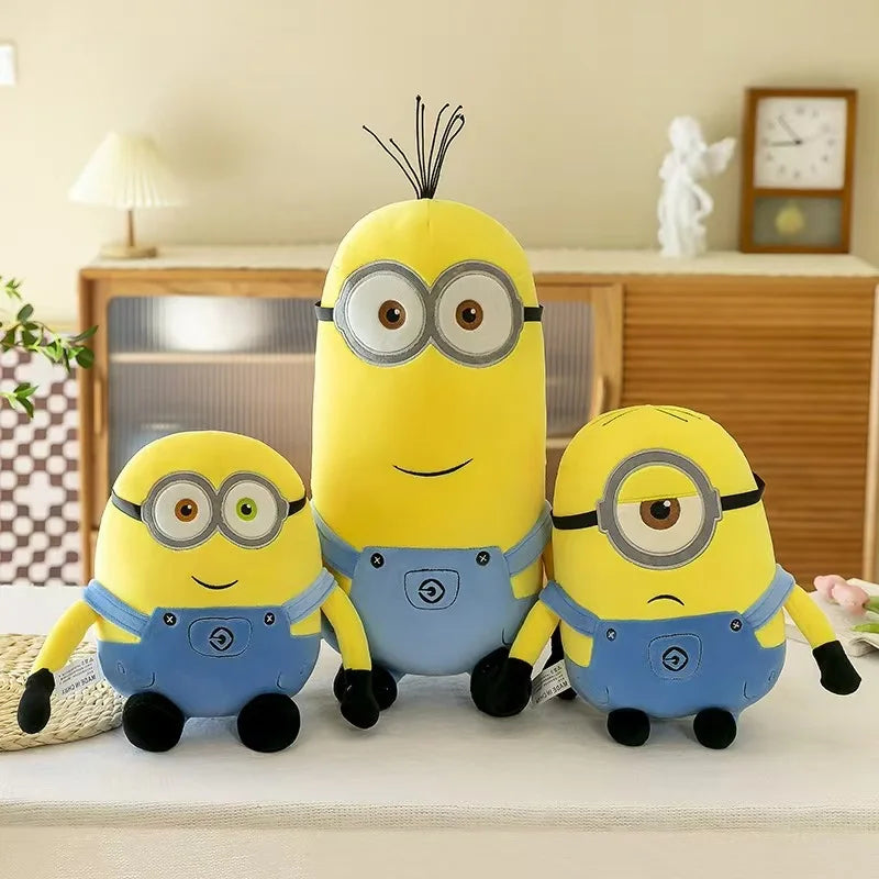 30–40cm Minions Plush Dolls – Bob & Stuart in Overalls - Image 2