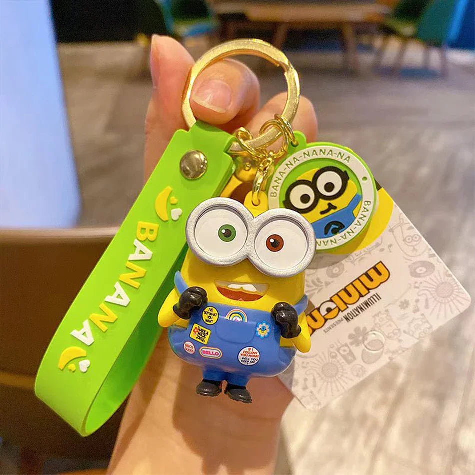 Kawaii Minions Silicone Keychain & Pendant Accessories - Image 3