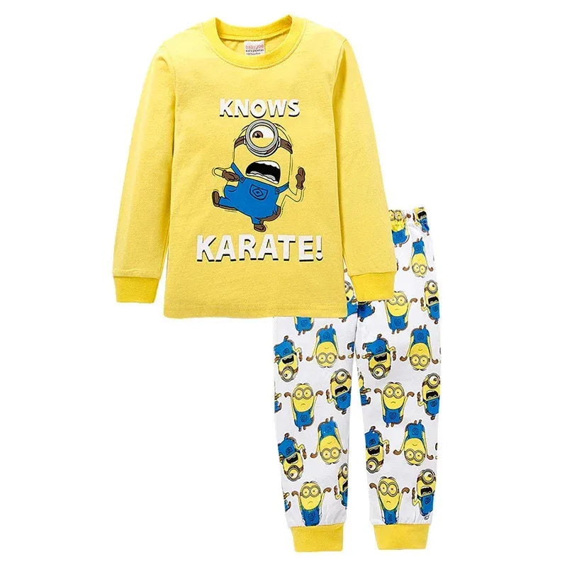 Despicable Me Minions Kids Pajama Set – 2-Piece Long Sleeve Sleepwear - Image 3