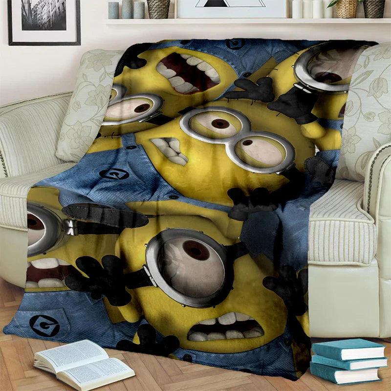 2025 New Cute Minions Flannel Blanket - Image 17